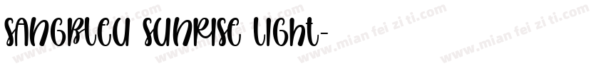 sangbleu sunrise light字体转换